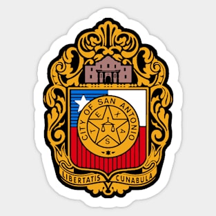 San Antonio Flag Seal Decal Sticker